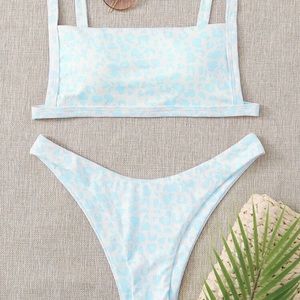 SHEIN light blue bikini